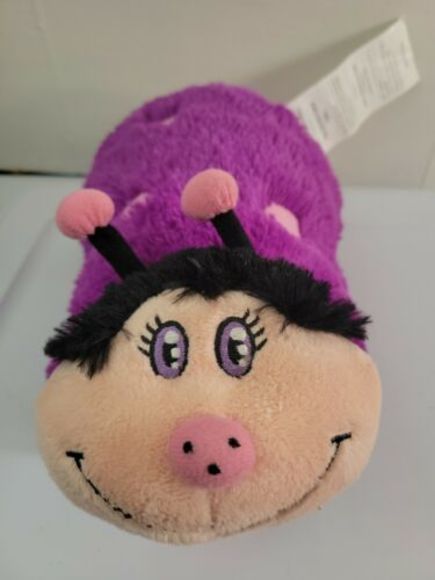 PILLOW PETS Pee-Wees 11” Plush Purple Pink Ladybug Pillow (Limited Edition 2010) - Picture 1 of 10